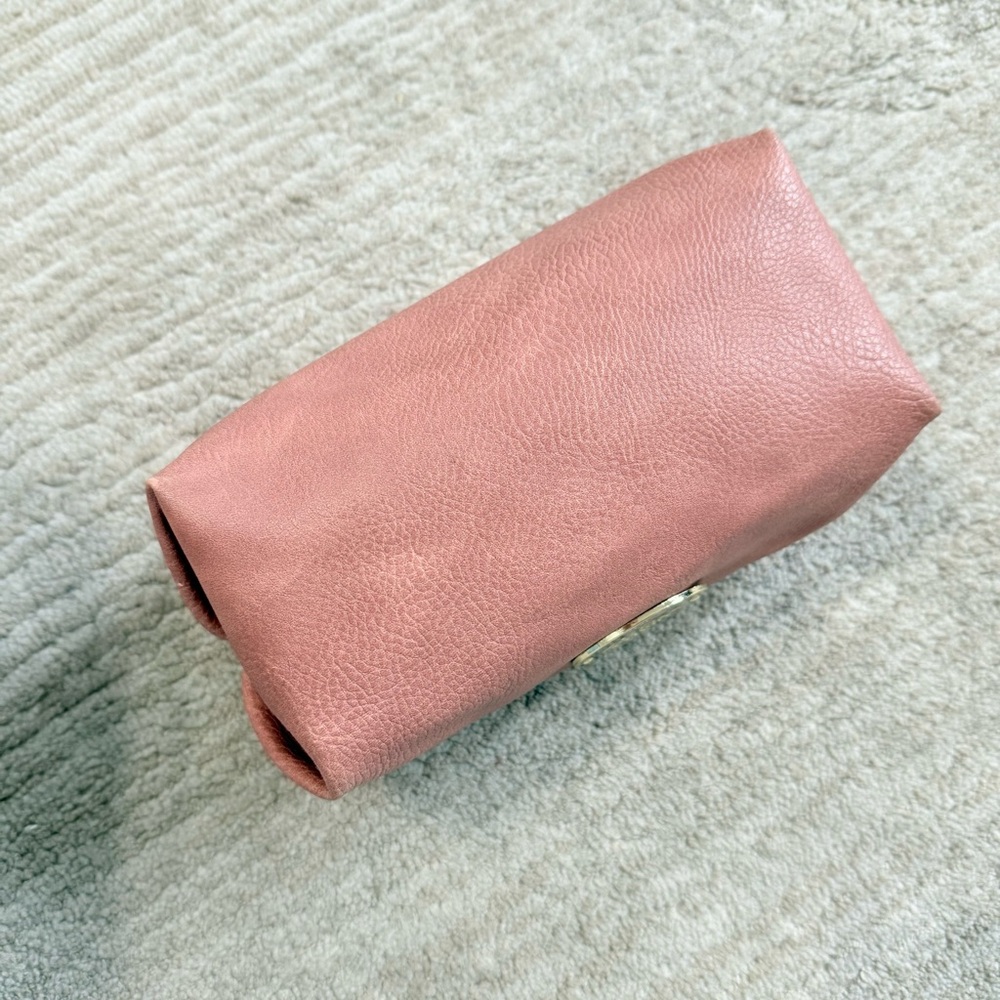 Mulberry Dusty Rose Leather Personal Pouch Bag with Gold Hardware - Picture 6 of 11